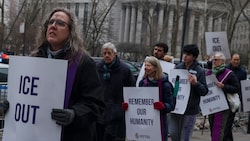 Protest gegen die Einwanderungs- und Zollbehörde ICE in New York