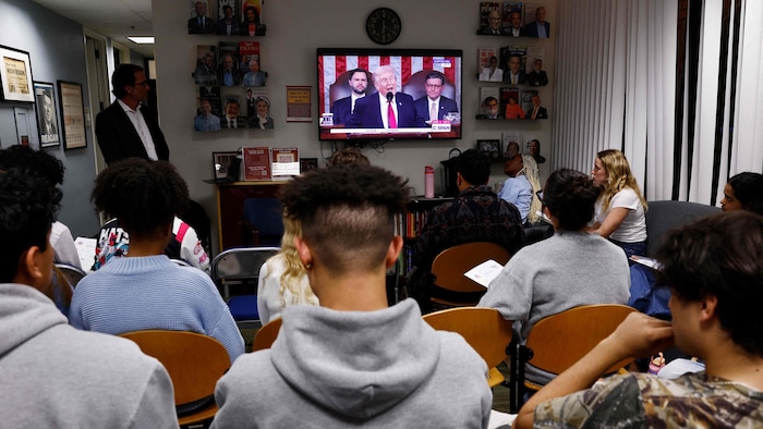 US-Präsident Donald Trump versprach in seiner Rede zur Lage der Nation: „Ich werde niemals ...
