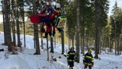 Der 28-Jährige wurde mittels Tau geborgen.