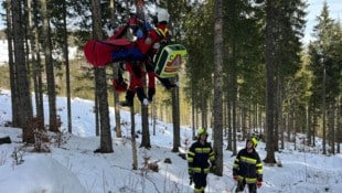 Der 28-Jährige wurde mittels Tau geborgen.