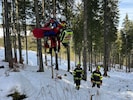 Der 28-Jährige wurde mittels Tau geborgen.