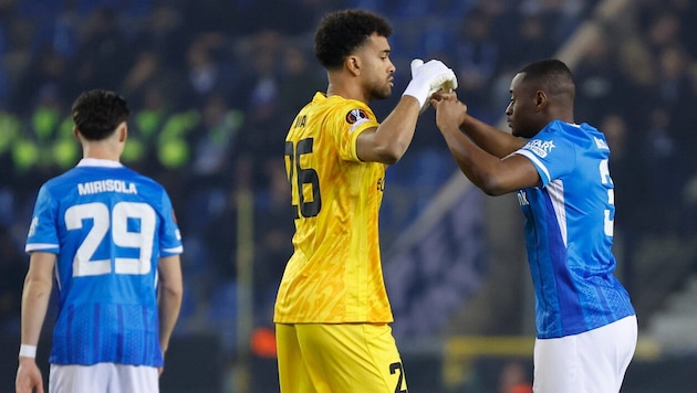 ÖFB-Teamgoalie Tobias Lawal (M.)