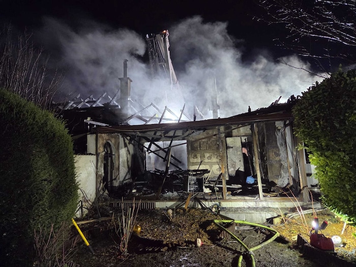 Teile des Gebäudes sind eingestürzt.