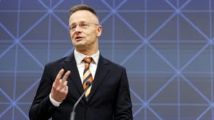 Der ungarische Außenminister Péter Szijjártó (hier bei einer Pressekonferenz mit der FPÖ im ...