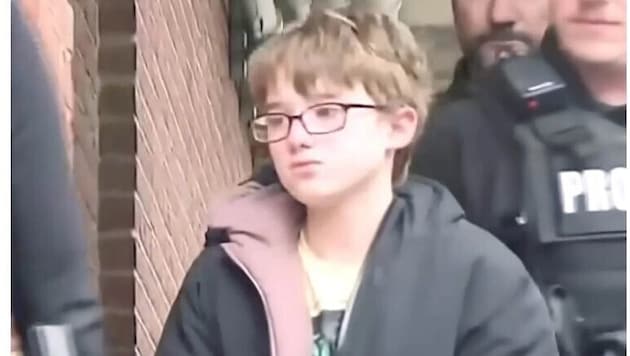 Der elfjährige Mörder am Weg vor ein Gericht. Der Fall hat in den USA landesweit Aufmerksamkeit ...