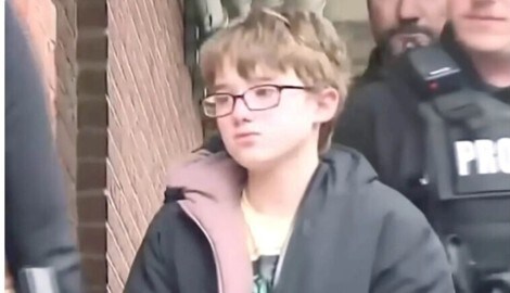 Der elfjährige Mörder am Weg vor ein Gericht. Der Fall hat in den USA landesweit Aufmerksamkeit ...