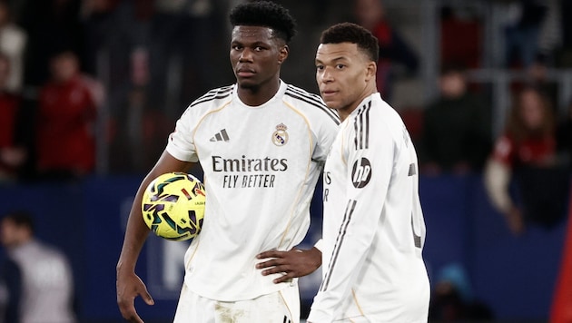 Bekommen Aurelien Tchouameni (l.) und Kylian Mbappe (r.) bald einen Weltmeister als Trainer?