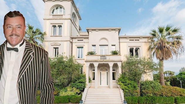 René Benko invited guests to Villa Ansaldi in 2017.