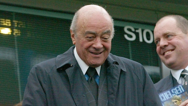 Mohamed Al-Fayed (links), der 2023 gestorben ist, soll jahrzehntelang einen Missbrauchsring ...