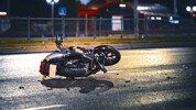 Der jugendliche Motorradfahrer wurde bei dem Unfall besonders am Knie schwer verletzt.