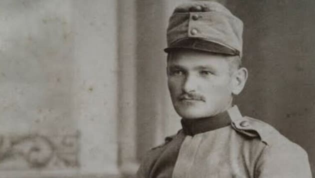 Der junge Meinrad Juen im Jahre 1914.