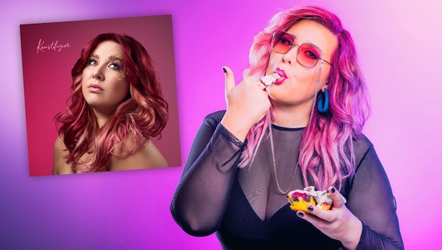 Aber bitte mit Sahne: Pamela Pum aka Päm tritt musikalisch nicht unbedingt bescheiden in Szene.