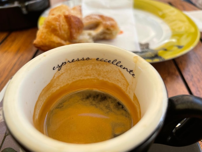 Hannes Mößlacher konnte dem Kaffee nicht widerstehen.