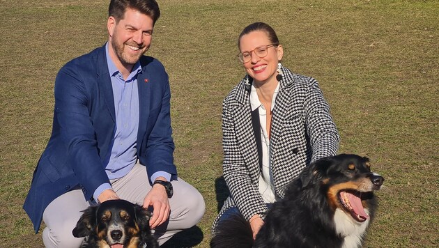 Bürgermeister Christoph Wolf und Landeshauptmann-Stellvertreterin Anja Haider-Wallner.