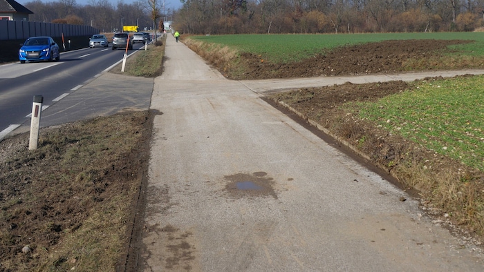 Die Unfallstelle in Weißkirchen an der Traun