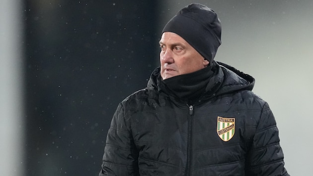 Lustenau-Trainer Markus Mader nutzte das spielfreie Wochenende für die Live-Analyse eines ...