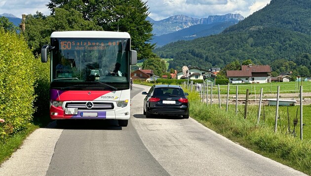 Die Alte Bundesstraße sei zu eng für den Lieferverkehr zur geplanten Deponie, kritisieren ...