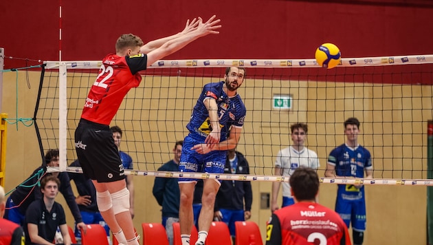 Hartberg (blau) schlug zu später Stunde Waldviertel – jetzt geht‘s gegen UVC Graz.