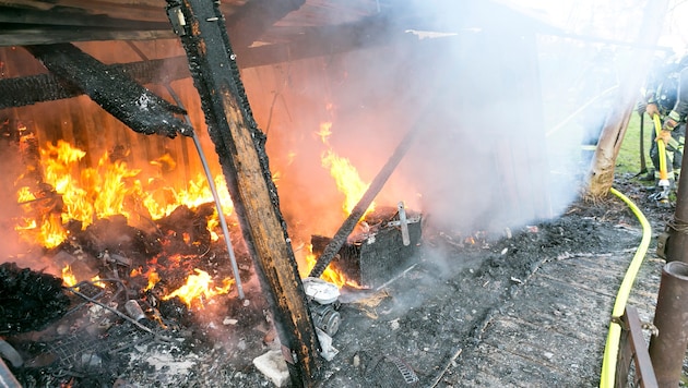 Das Feuer in Feldkirch Tisis.