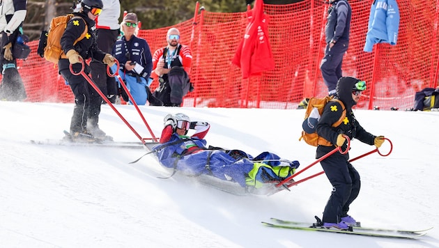 Ricarda Haaser wurde mit dem Akia abtransportiert.