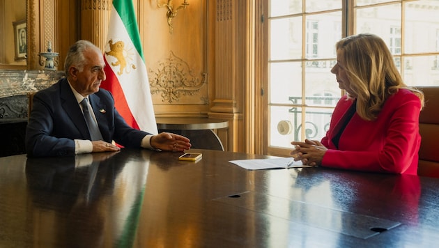 Reza Pahlavi, der bedeutendste Oppositionelle des Iran und Sohn des 1979 gestürzten Schah von ...