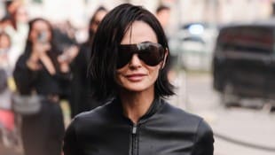 Demi Moore präsentierte bei der Fashion Show von Gucci in Mailand ihre neue Frisur.