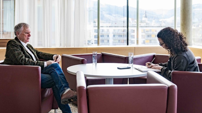 „Steirerkrone“-Redakteurin Monika König-Krisper führte in Leoben das Abschiedsinterview mit ...