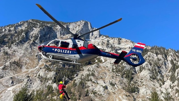 Eine Wanderin musste vom Traunstein geborgen werden.