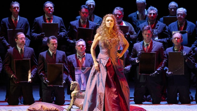 Anna Netrebko als Abigaille in Verdis „Nabucco“.