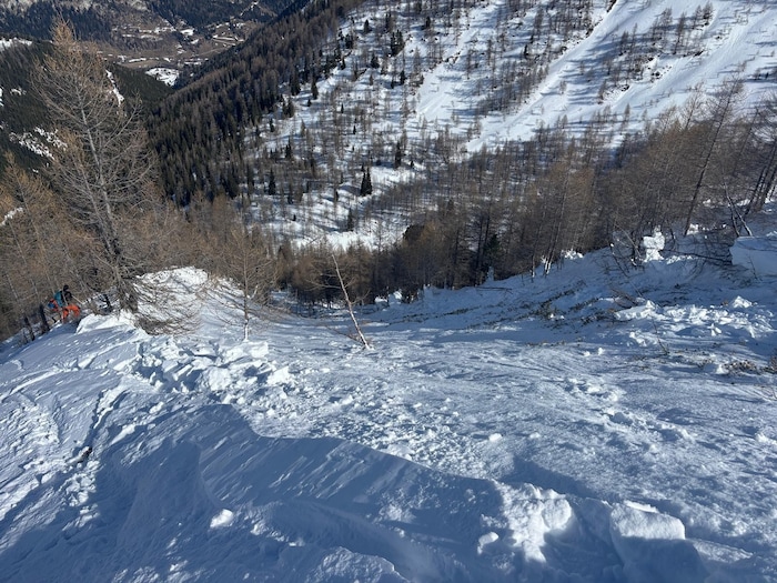 250 Meter breit war die Lawine.