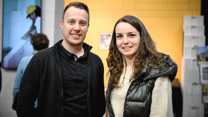 Auch Rene Gösweiner und Kerstin Oberndorfinger aus Nußbach informierten sich.