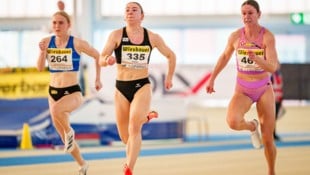 Die Lustenauerin Isabel Posch (Mitte) musste sich nur Leni Lindner (r.) geschlagen geben.