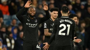 Antoine Semenyo (links) erzielte den Siegestreffer für Manchester City. 