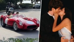 Charles Leclerc chauffierte seine Herzdame nach der Hochzeit mit einem Ferrari-Oldtimer durch ...