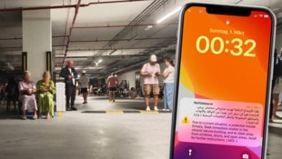 Warnungen am Handy und eine Nacht in der Tiefgarage. „Krone“-Reporterin Karoline Singer ...