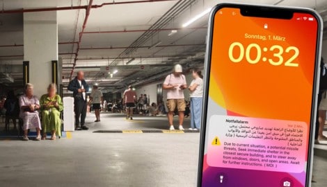 Warnungen am Handy und eine Nacht in der Tiefgarage. „Krone“-Reporterin Karoline Singer ...