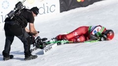 Kraftlos und ratlos: Conny Hütter im Ziel