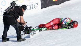 Kraftlos und ratlos: Conny Hütter im Ziel