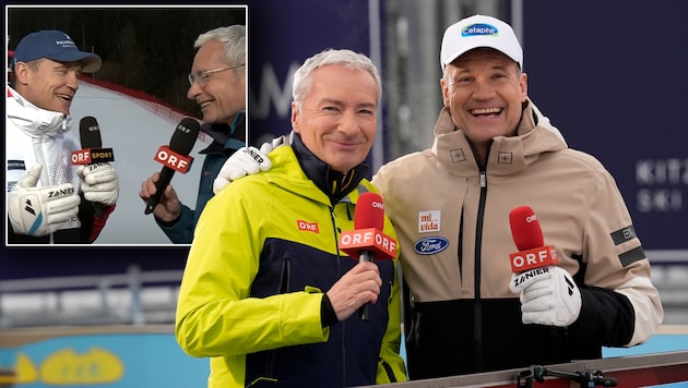 Armin Assinger konnte sich einen kleinen Seitenhieb gegen Rainer Pariasek nicht verkneifen.