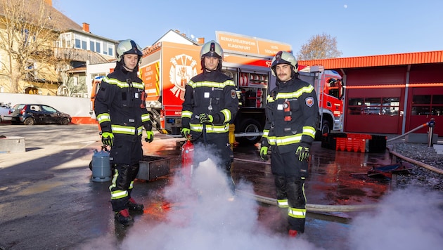 Die jungen Feuerwehrmänner beweisen sich schon tagtäglich im Aktivdienst.