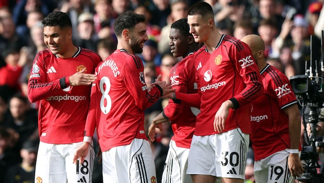 Manchester United drehte die Partie gegen Oliver Glasners Crystal Palace.