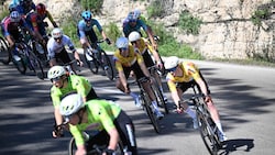 Gelungener Auftakt des Team Vorarlberg (in Gelb) beim Giro de Sardegna.