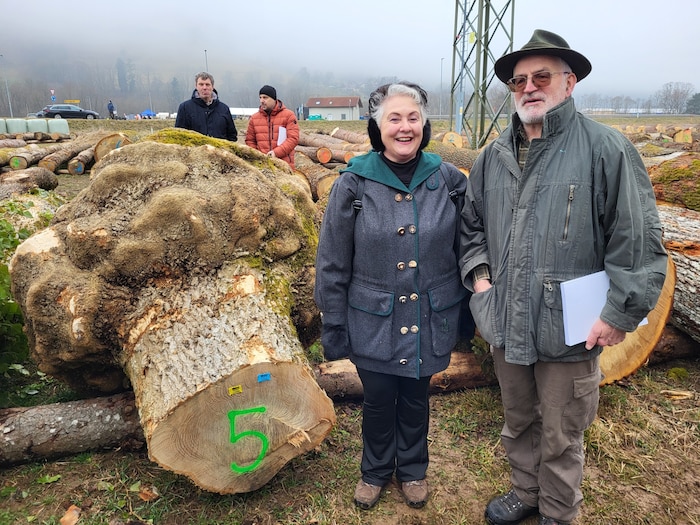 Die stolzen Eschen-Besitzer: Franz Feichter mit Gattin Maria.