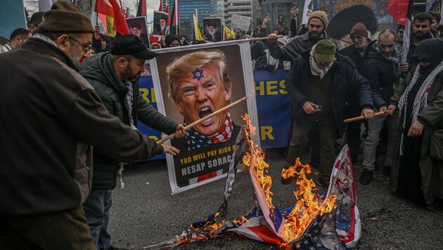 Trumps Militärschlag gegen den Iran sorgt in der muslimischen Welt für grenzenlose Wut.