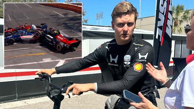 Pech für Mick Schumacher: Sein Renn-Debüt in der IndyCar-Serie endete früh.