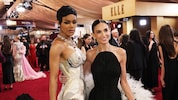 Teyana Taylor und Demi Moore strahlen bei den 32. Actor Awards im Shrine Auditorium in Los ...