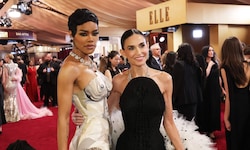 Teyana Taylor und Demi Moore strahlen bei den 32. Actor Awards im Shrine Auditorium in Los ...