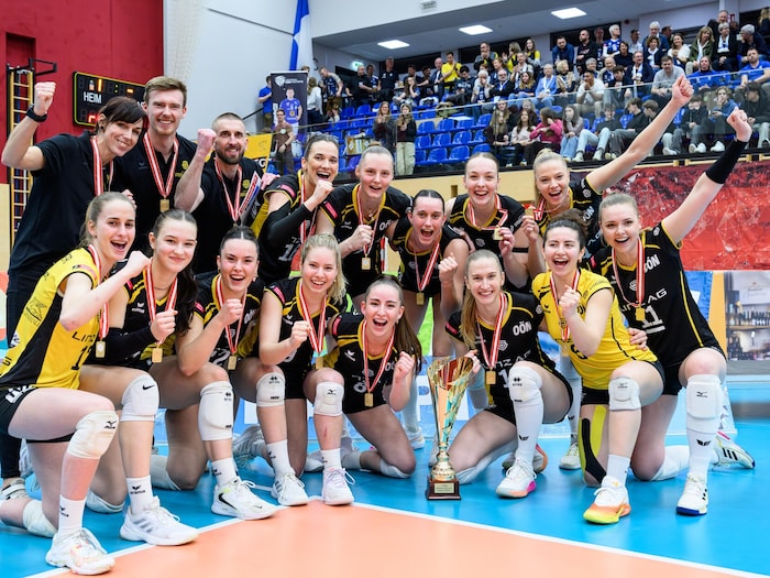 Cupsieger: die Linz AG Steelvolleys.