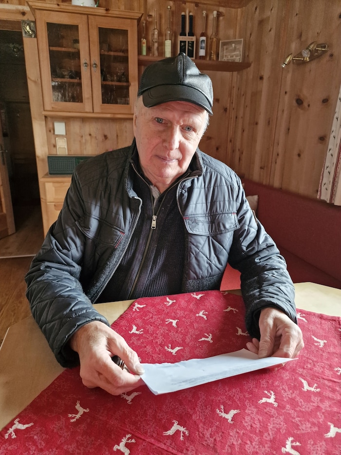 The 79-year-old in his lovingly restored kitchen.