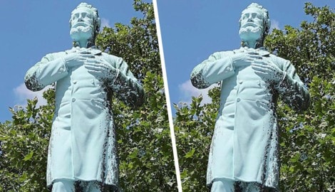 Um sagenhafte 3,5 Grad wird die Statue von Lueger nun „gekippt“. Das soll für „Irritation“ ...